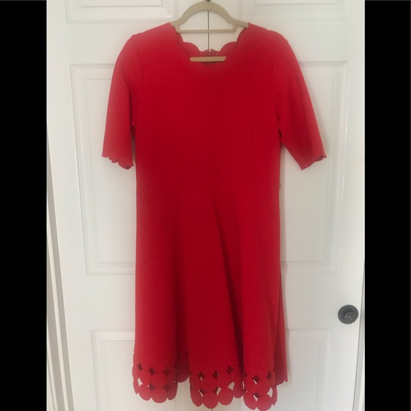 Teri Jon Red A-line Dress - Picture 1 of 7